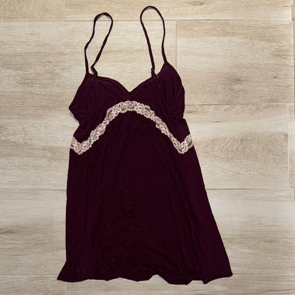 Victoria’s Secret Lace Trim Nightgown - Purple - Picture 3 of 4